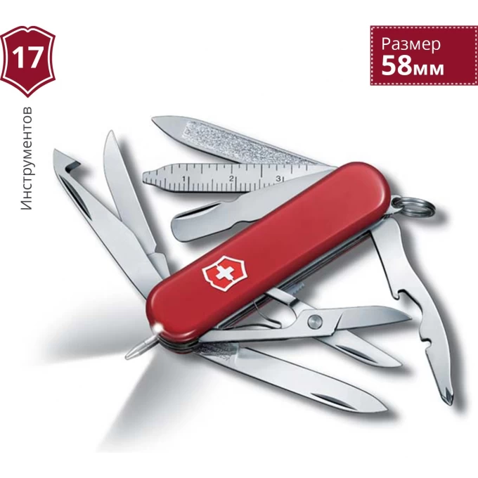 Нож-брелок VICTORINOX MIDNIGHT MINI CHAMP 0.6386 Нож-брелок VICTORINOX MIDNIGHT MINI CHAMP 0.6386